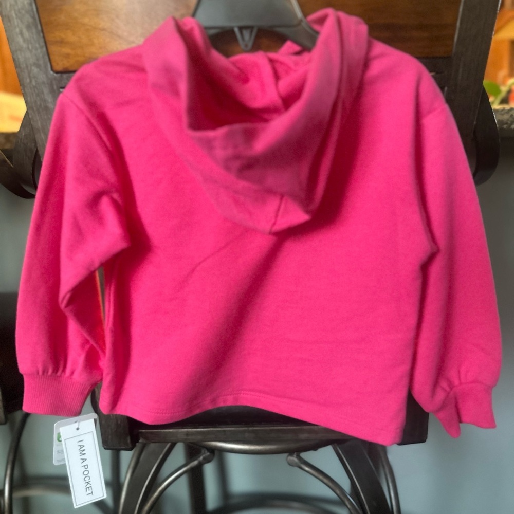 🆕 Flapadoodle hoodie with Iridescent Star Pocket Purse. Sizes 2. Adorable. 💝 - Picture 8 of 12